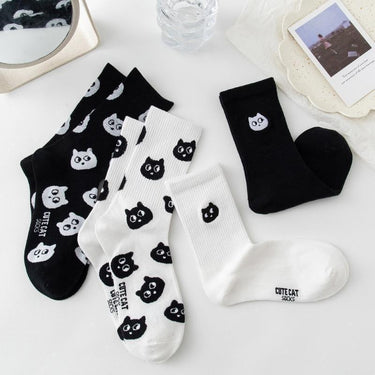 Cute Cat Cotton Socks Socks KittyNook